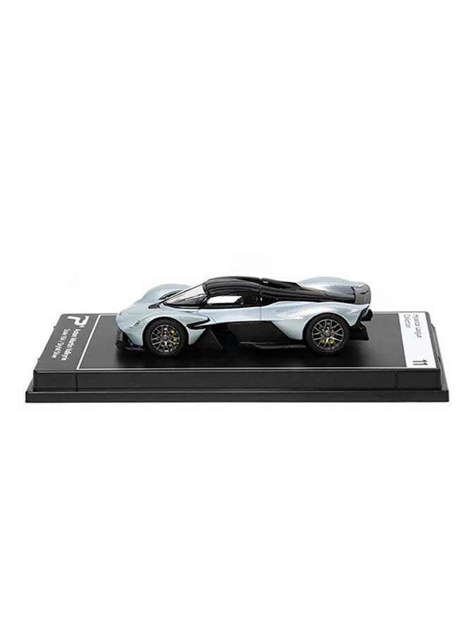 PosterCars - 1:64 Scale Aston Martin Valkyrie (Skyfall Silver) Hypercar League Collection, Diecast Models - Image 2