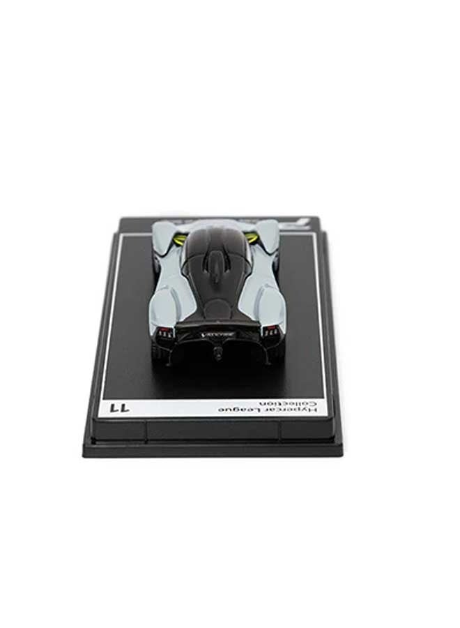 PosterCars - 1:64 Scale Aston Martin Valkyrie (Skyfall Silver) Hypercar League Collection, Diecast Models - Image 3
