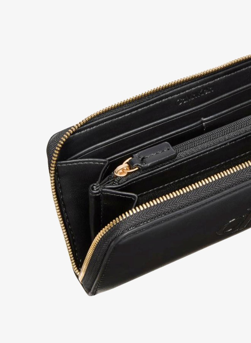 CALVIN KLEIN Embossed Monogram Zip-Around Wallet - Image 3