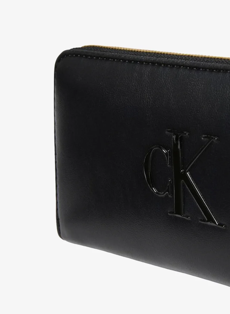 CALVIN KLEIN  Embossed Monogram Zip-Around Wallet for Women | Best Price UAE