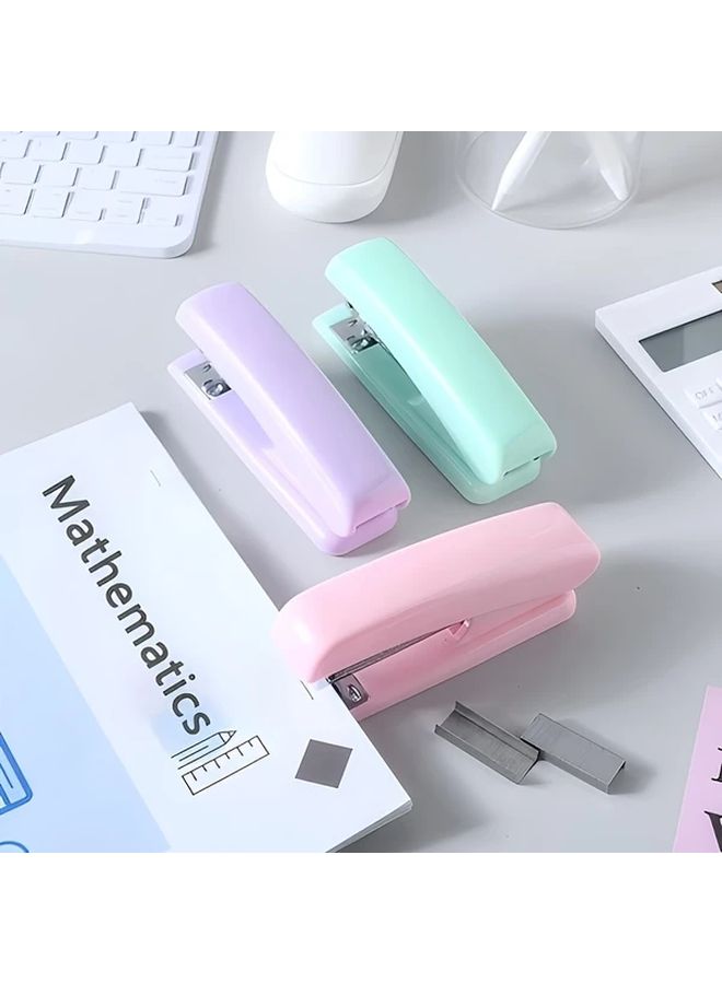 Mint Green Macaron Stapler Set with 1000 Staples and Nail Remover for Office School Home and Crafts - Image 3