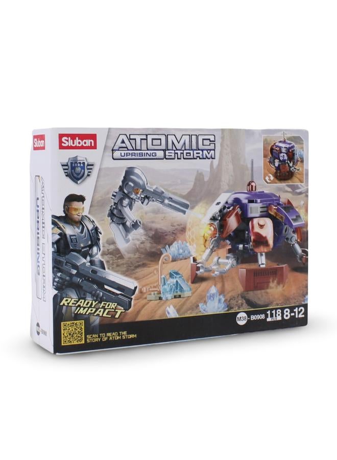 Sluban Atomic Uprising Storm Command Robot Building Blocks Set - 118 Pcs - Image 1