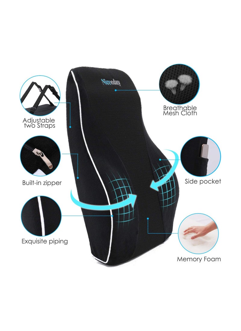 Memory Foam Lumbar Support Pillow for Computer/Desk Chair, Car Seat, Gaming Chair - pzsku/ZD248976689F1C6B2EA9CZ/45/_/1734866333/6d5b3433-612a-44c6-8143-3639ea43ec54