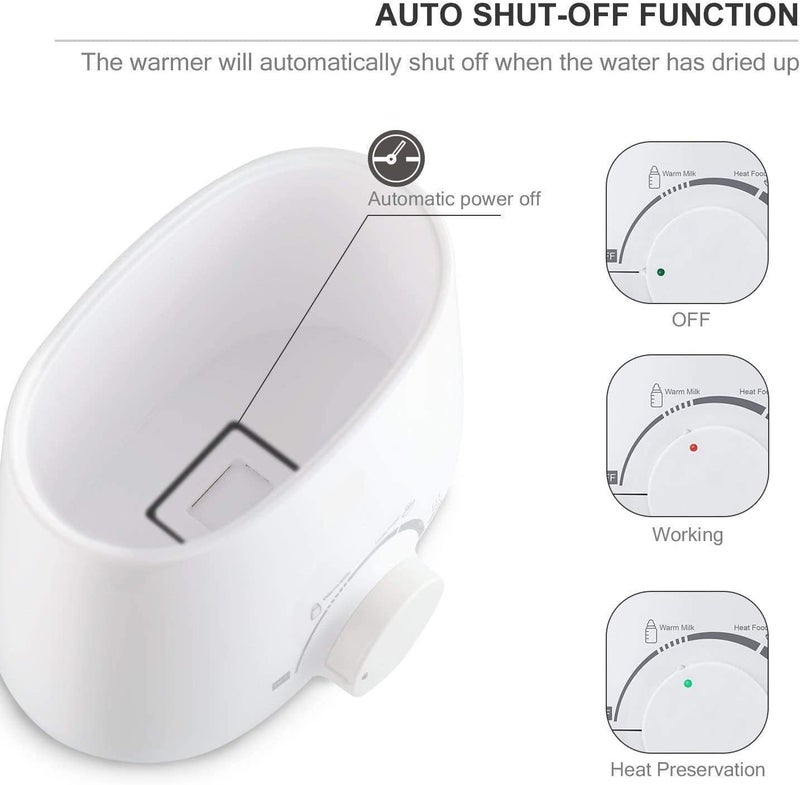 Baby Bottle Warmer, Steam Sterilizer & Baby Food Heater, 3-in-1 with Evenly Warming Breast Milk or Formula, Accurate Temperature Control, Bottle Brush and Tongs Included - Image 2