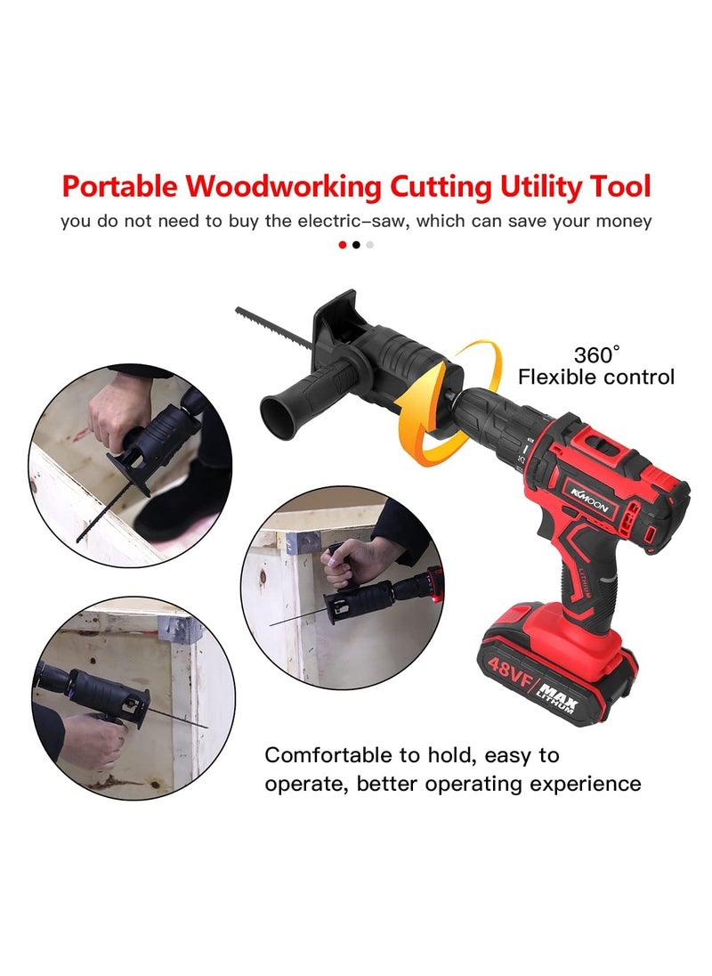 uptodateproducts uptodateproducts Electric Saws Accessory Reciprocating Saw Drill Electric Saw Power Tool Wood Cutter Machine Attachment Adapter  - Image 4
