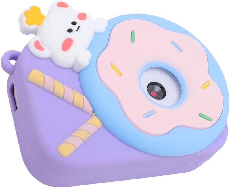 Purple Dual Lens 1080P Auto Focus Digital Camera Compact Shockproof Silicone Design - Image 4