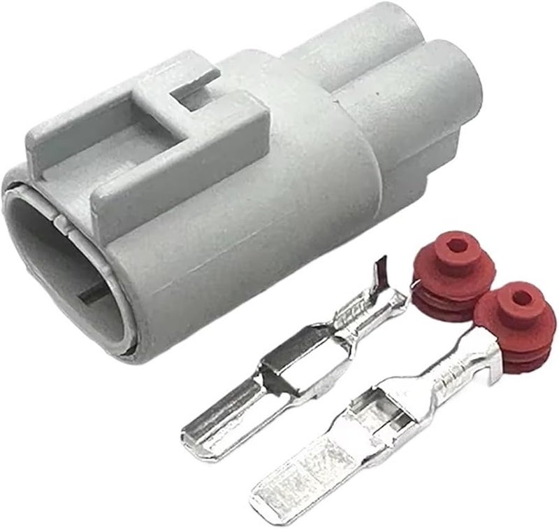 Red 2 Pin 4 8 Automobile Electronic Fan Connector Brake Booster Pump Assembly Plug - Image 2