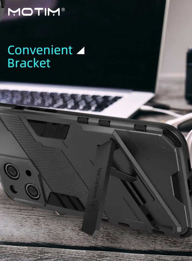 Motim iPhone 14/14 Plus Armor Case with Invisible Kickstand, MLT Grade Heavy Duty Protective MagSafe Cover, Anti-Drop Protective Case - Image 2