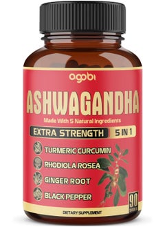 agobi Ashwagandha 5in1 Extra Strength 90 Capsules  - Image 1