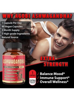 agobi Ashwagandha 5in1 Extra Strength 90 Capsules  - Image 4