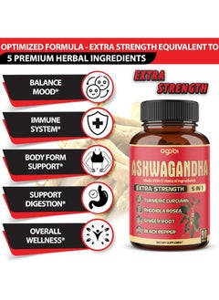 agobi Ashwagandha 5in1 Extra Strength 90 Capsules  - Image 3