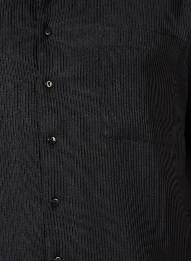 Styli Textured Relaxed Fit Resort Collar Shirt & Pants Co-Ords