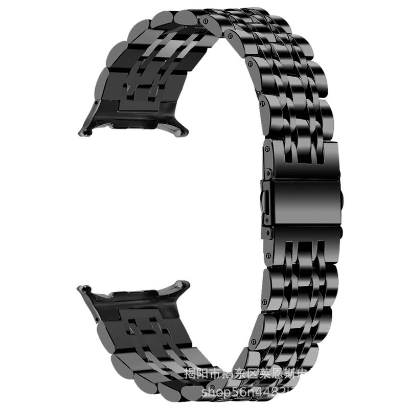 Adjustable Stainless Steel Link Smartwatch Band Compatible with Samsung Galaxy Watch 8 Classic with Fit Replacement Strap for Daily Wear in Rose - Image 3