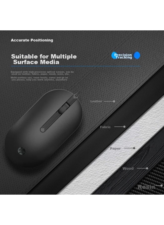 HP Hp Zhan 66 Wired Mouse, Wired Office Mouse, Non-slip Symmetrical Usb Interface, Extended Cable Plug-and Desktop Laptop Universal For Xingbook  - Image 2