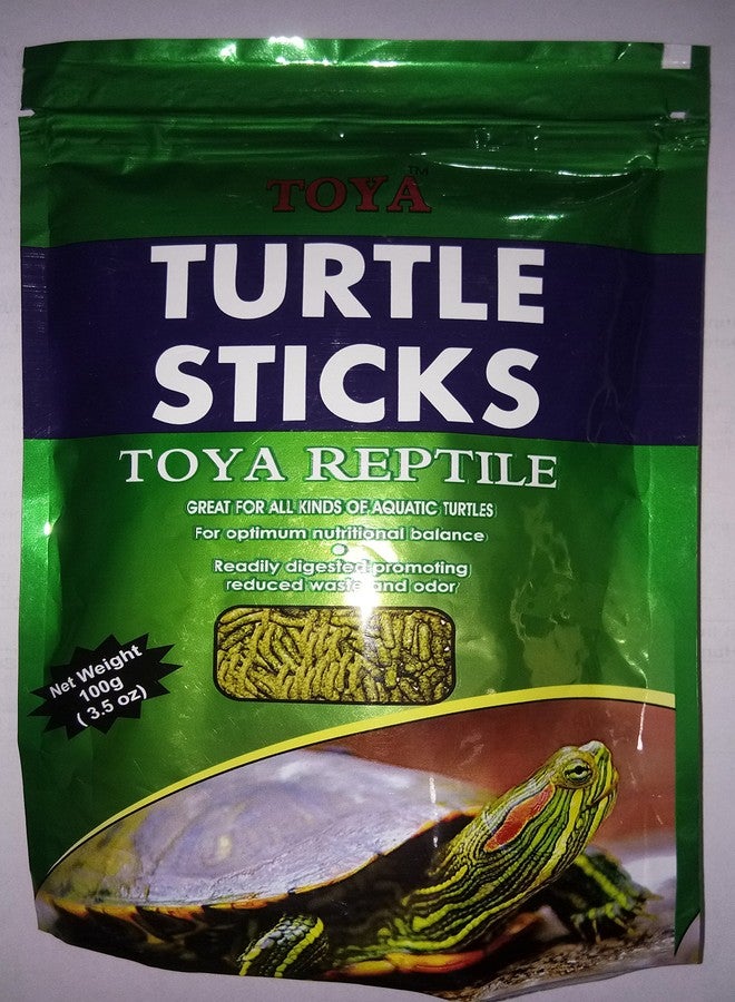 TOYA Turtle Sticks 100g - Toya Reptile - Great for All Kinds of Aquatic Turtles - for Optimum Nutritional Balance - Image 1