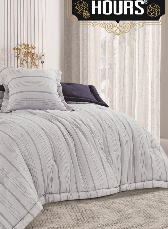 Hours Queen size bedspread fits 160x200cm mattress / 200x220cm quilt set - 4 pieces  - Image 3