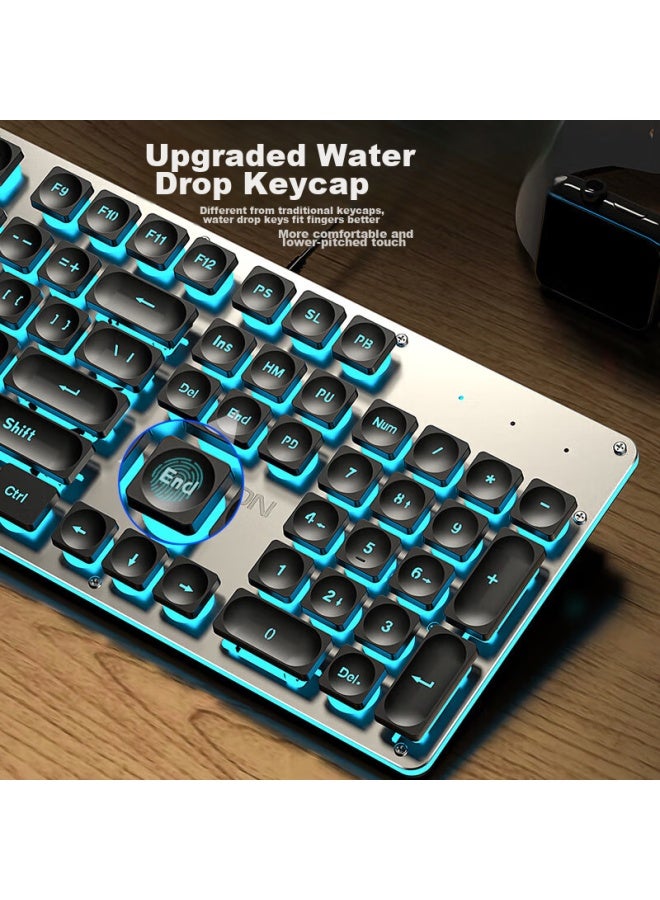 Eweadn X7s Wireless Bluetooth Dual-mode Mechanical Feel Keyboard And Mouse Set, Office Keyboard, Desktop Computer, Laptop, Ultra-thin, Low-profile, Gaming, Ergonomic Peripherals, Black - Image 2