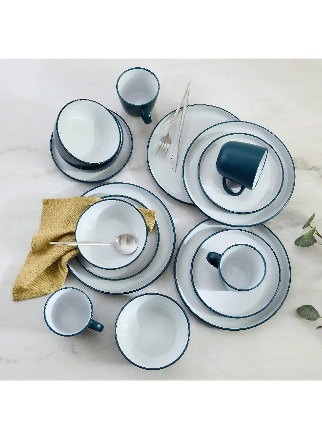 Home Box Eleganza 16-Piece Stoneware Dinner Set