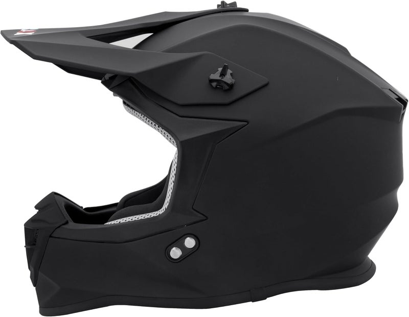 Zorax خوذة زوراكس ZOR-X303 موتوكروس - خوذة دراجة نارية سوداء غير لامعة للدراجات الترابية - Image 3