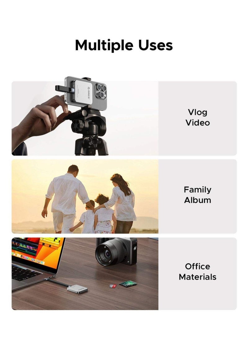 Orico ORICO 512GB Magnetic External SSD, 4K ProRes HDR Record and Store Up to 2000MB/s Portable Solid State Drive  for External SSD Hard Drive K20mini - Image 3