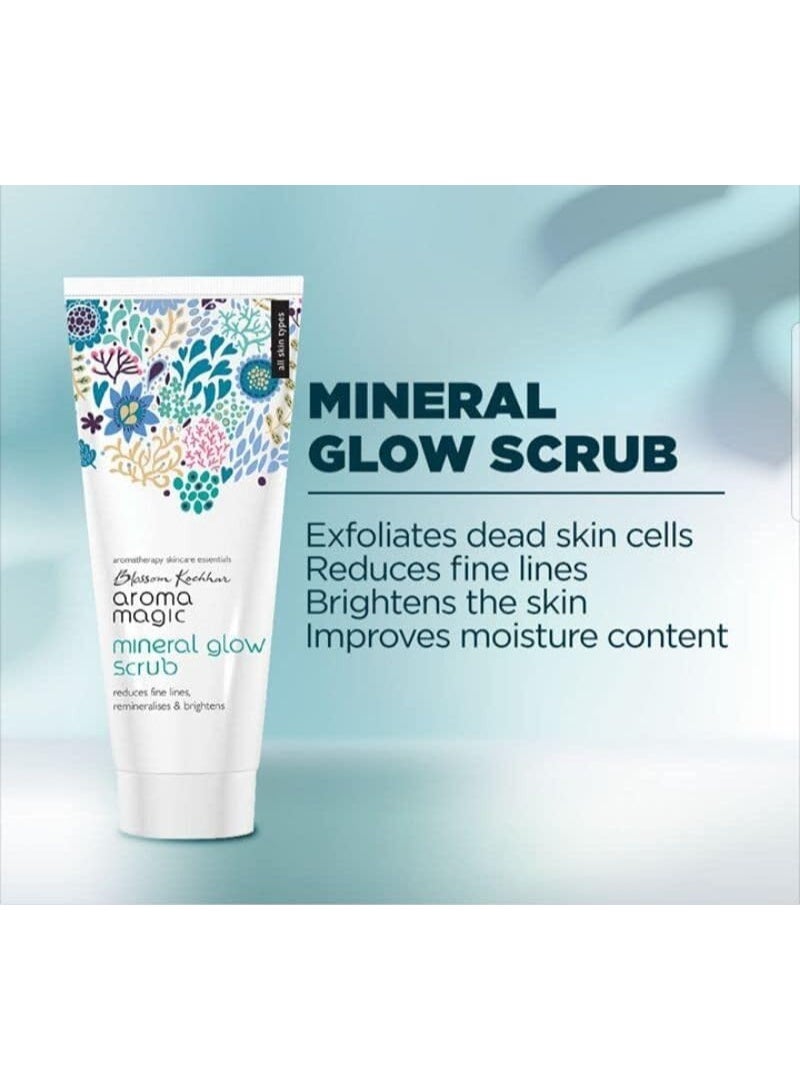 Aroma Magic Mineral Glow Scrub | Exfoliates, reduces fine lines, brightens & boosts hydration| With beeswax, vegetable glycerine, lavender, tea tree & rose essential oils| All Skin Type- 200ml - Image 3