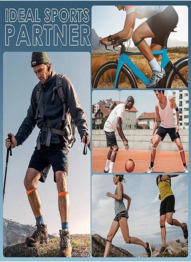 Generic - 2 Piece Set Of Patella knee Brace, Patella knee Support Strap, Silicone Patellar Tendon Support Strap, With Carrying Bag, Elastic Patella Brace, Suitable For Basketball Running Arthritis knee Pain (Gr - Image 1