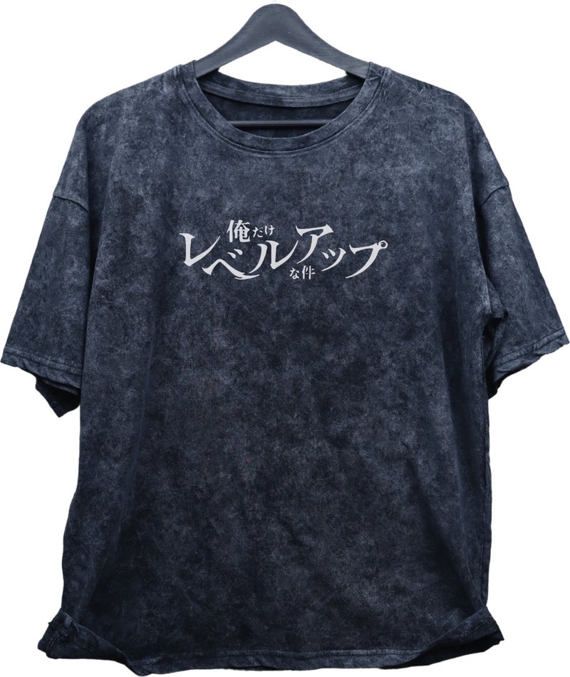 Fuddy Moda Fuddy Fashion Oversize Sung Jin-Woo Evolutions Back Printed Washed T-Shirt, Unisex Solo Leveling Vintage T-Shirt  - Image 4