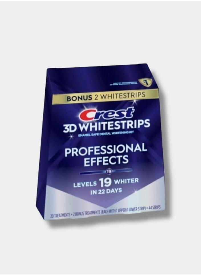 Crest Crest 3D Whitestrips, Professional Effects, Teeth Whitening Strip Kit, 44 Strips (22 Count Pack) - Packaging may vary  - Image 1