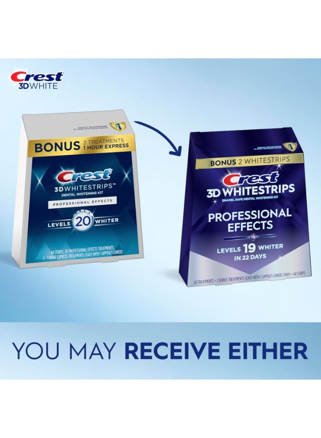 Crest شرائط تبييض الأسنان كريست 3D الاحترافية، شرائط 3D البيضاء، مجموعة شرائط تبييض الأسنان، 44 شريط (حزمة 22 شريط)، شرائط تبييض الأسنان كريست، مجموعة تبييض الأسنان - Image 2