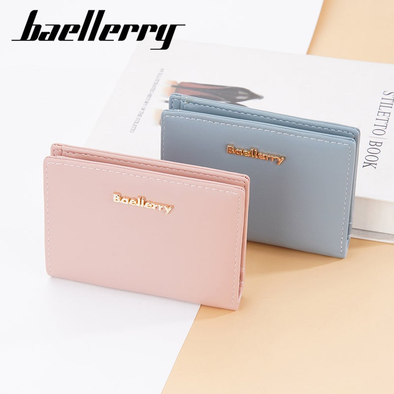Baellerry new ladies short wallet Korean solid color multi-card zipper coin purse card bag women''s wholesale - Image 5