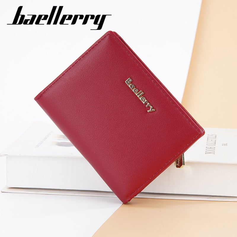 Baellerry new ladies short wallet Korean solid color multi-card zipper coin purse card bag women''s wholesale - Image 3