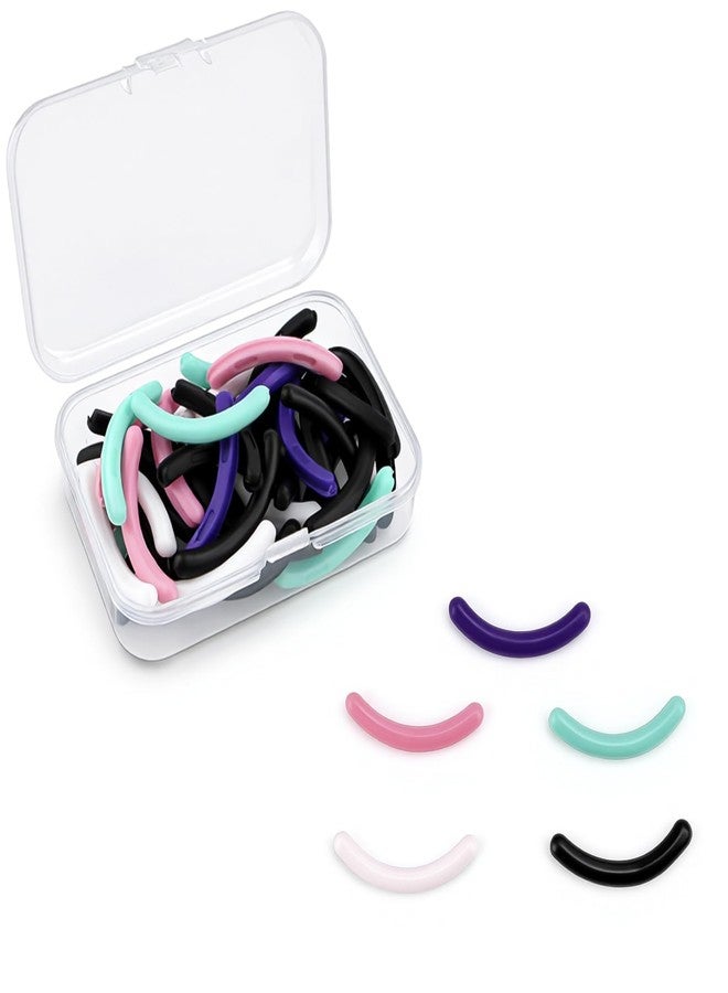 RupeeRise 60PCS Eyelash Curler Replacement Pads, Soft Durable Refills to Fit Lash Curler Tools, for Daily Beauty Care & Professional Salon Use, Universal Fit Most Models (5 Colors) - Image 1