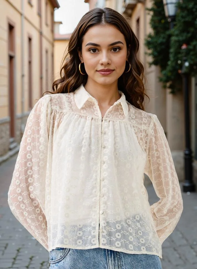 Lee Cooper Lee Cooper Embroidered Cotton Shirt