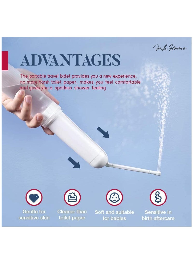 Fah Home - Handheld Electric Portable Travel Bidet Spray Bottle Shattaf Electric Mini Bidet Sprayer Toilet Hygiene for Personal Hygiene Cleaning Waterproof Electric Shattaf - Image 1