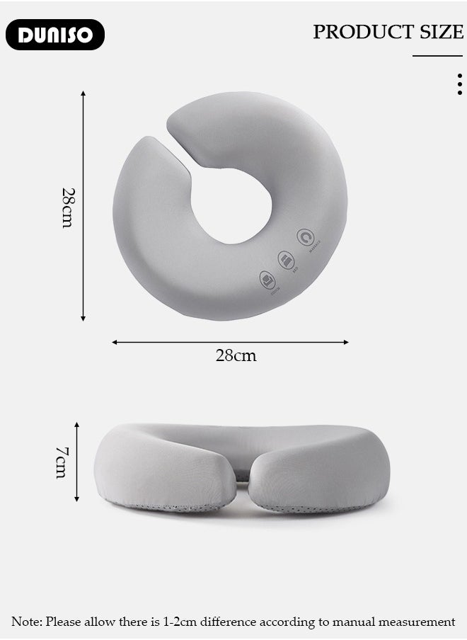 DUNISO Massage Face Pillow, Ergonomic Memory Office Nap Pillow, High Rebound Face Down Pillow for Sleeping, Face Rest Neck Head Cushion for Spa Salon Travel  - Image 4