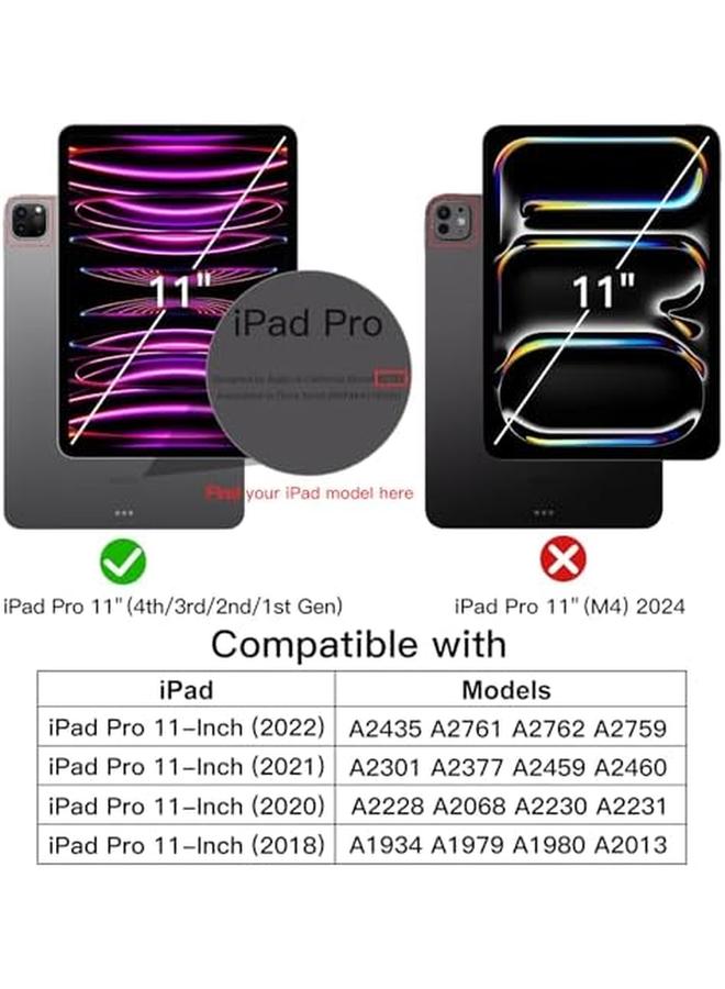 Jetech Case For Ipad Pro 11 Inch 2022 2021 2020 2018 Model Compatible With Pencil Cover Auto Wake Sleep Deep Navy - Image 2