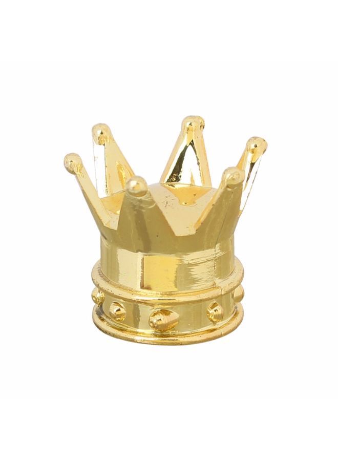 NIBEMINENT 4-Piece Crown Style Car Tire Valve Cap  - Image 3