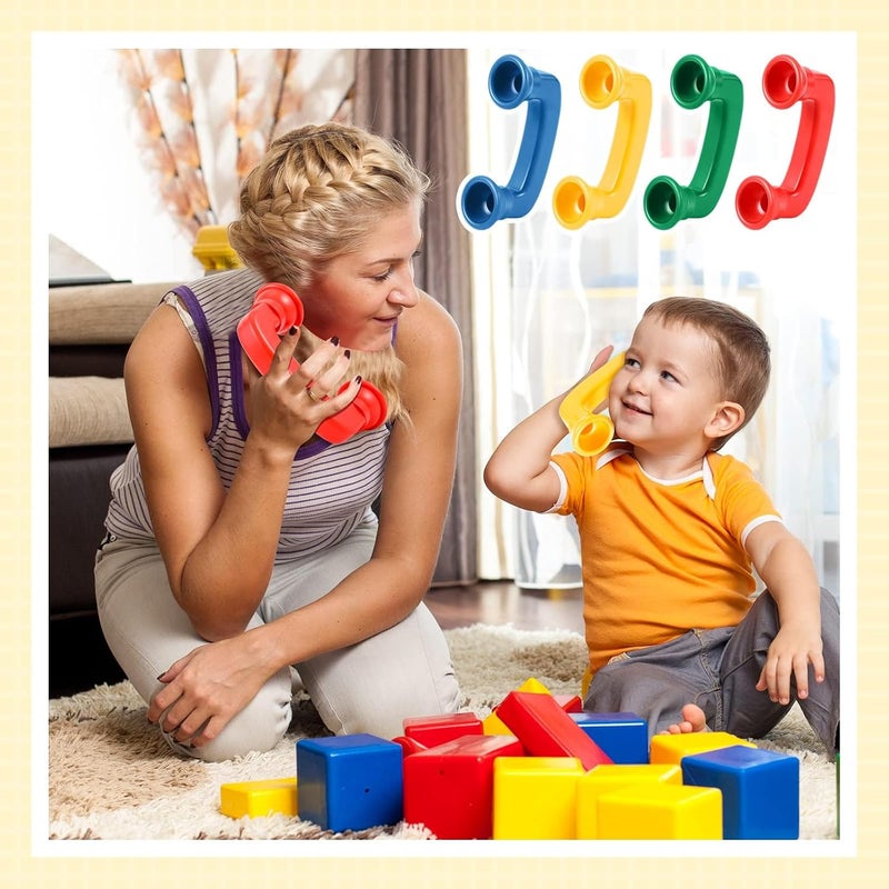 NALACAL Whisper Phones for Reading, Classroom Manipulative Phones, Auditory Feedback Phone Speech Therapy Toy Tool, Accelerate Reading Fluency, Comprehension and Pronunciation for Kids and Adults (4 Pcs) - Image 3