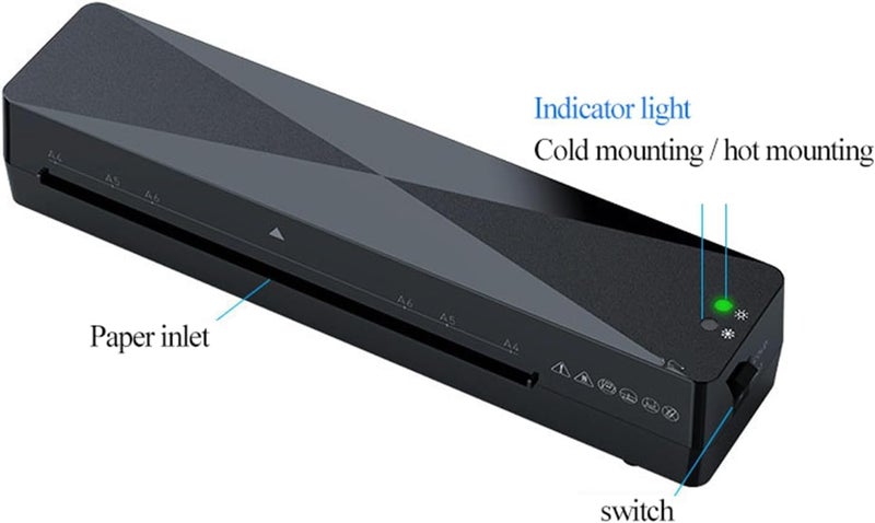 SKY-TOUCH Laminating Machine,Desktop Portable A4 Laminator,With Hot And Cold Settings,Quick Warm-Up And No Bubbles With A4/A5/A6-15 Laminator Pouches,For Home Office, School,332*91*66Mm - Image 2