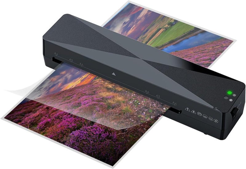 SKY-TOUCH Laminating Machine,Desktop Portable A4 Laminator,With Hot And Cold Settings,Quick Warm-Up And No Bubbles With A4/A5/A6-15 Laminator Pouches,For Home Office, School,332*91*66Mm - Image 1