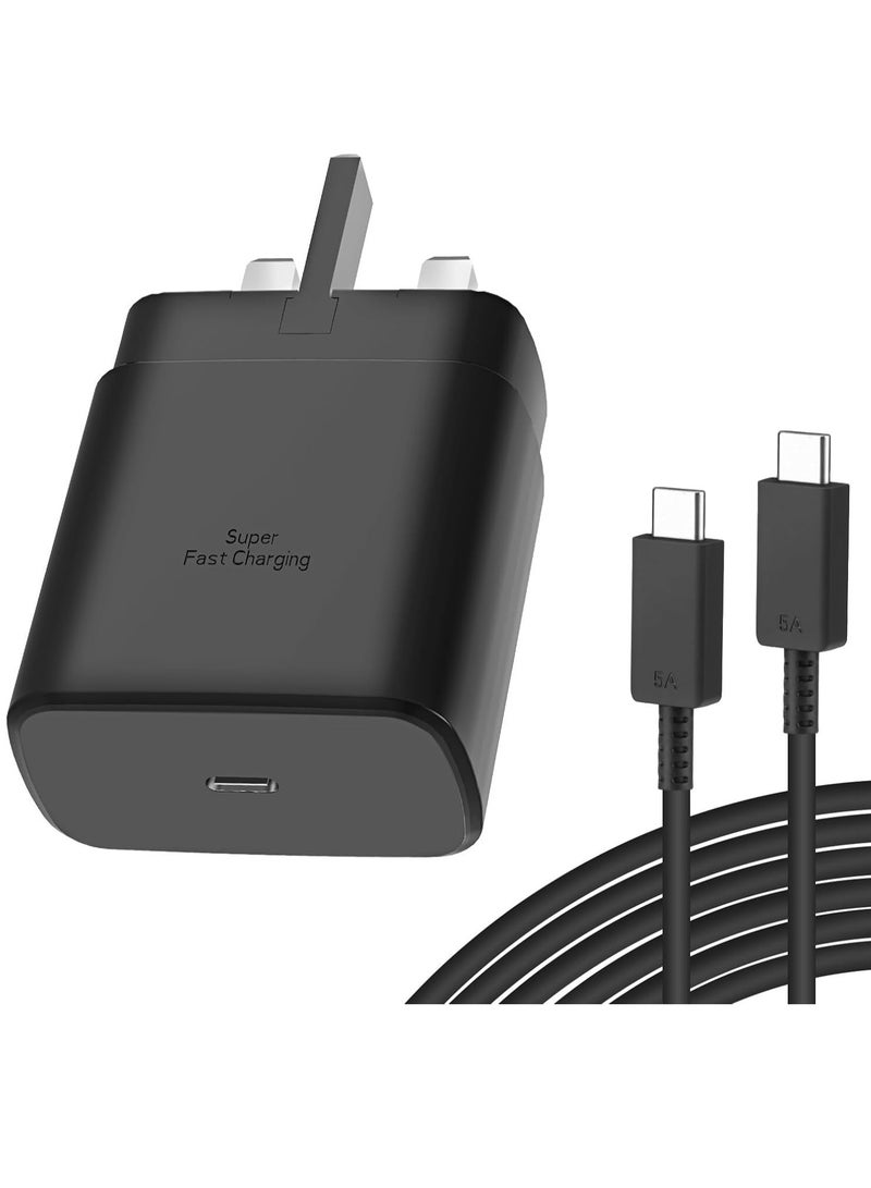 45W USB-C PPS Super Fast Charger 2.0 for Samsung Galaxy S24, Google Pixel 8 Pro u0026 iPhone 14 Pro Max – Includes 6.6FT 5A Cable - Image 1