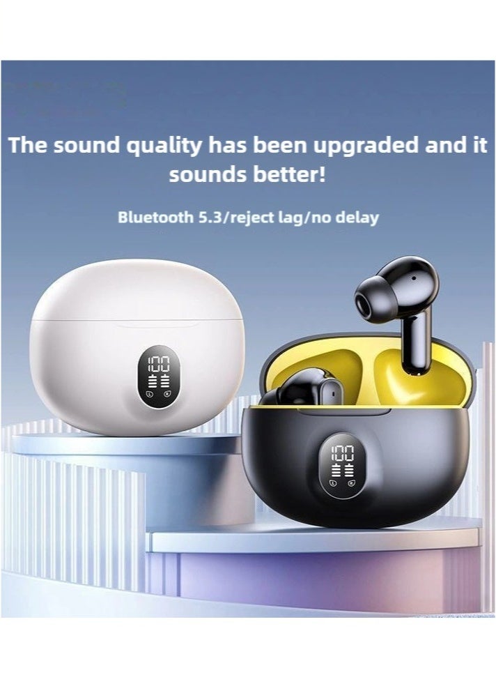 Arabest Wireless Bluetooth Earbuds, Headphone & Earphones with Active Noise Cancelling, Deep Bass, LED Power Display, Stereo Sound, Black  - Image 4
