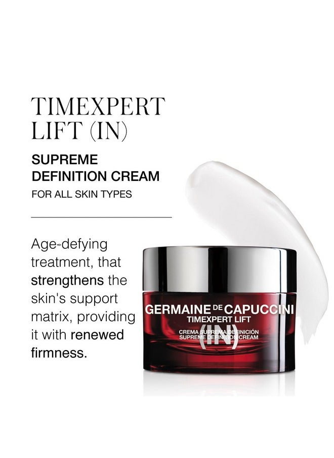 Germaine De Capuccini - Germaine de Capuccini - Anti-Aging Firming Face Cream | Timexpert Lift (IN) Supreme Definition | Hydrating Moisturizer to Lift and Tighten Skin | V-MATRIX (Oligosaccharides + Peptides) - 1.7 Fl Oz - Image 1