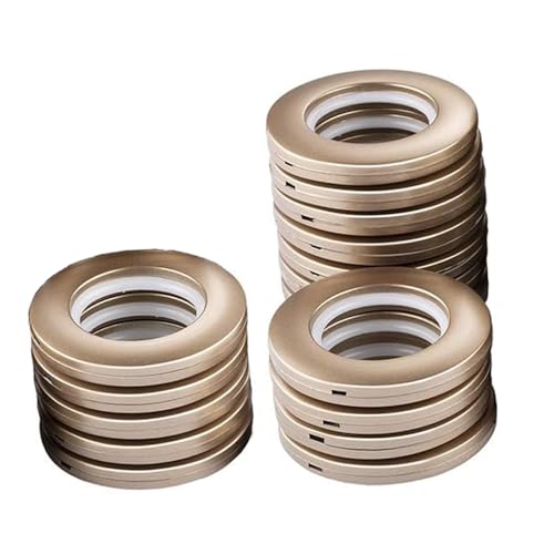 AchNau Curtain Grommets Inner Diameter 1-9/16"(4 cm) Silencer Sliding Brown Pack of 16 - Image 1