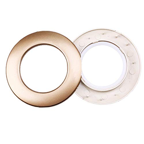 AchNau Curtain Grommets Inner Diameter 1-9/16"(4 cm) Silencer Sliding Brown Pack of 16 - Image 3