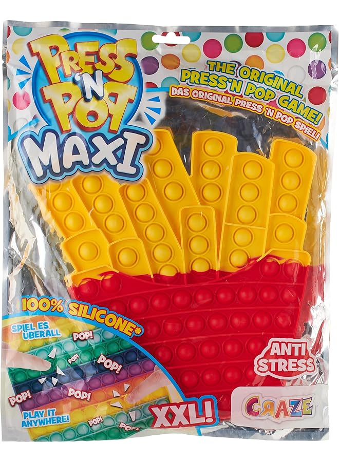 CRAZE Press'N Pop Maxi Fries Fidget Toy - Image 1