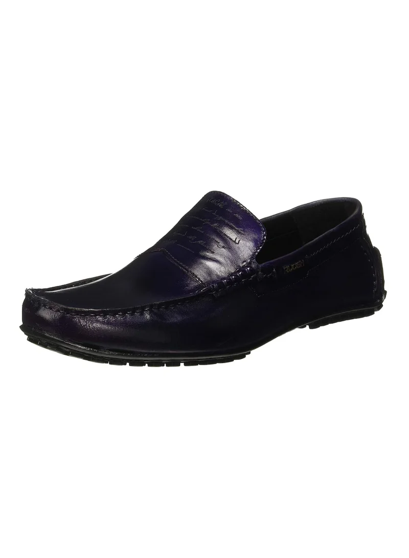 RUOSH Mens Clark Loafer Slip on Driving Comfort Leather Work Office Formal Occasion Party Casual Wear Italian Design Anti Skid Padded Insole Fashion Premium Shoes