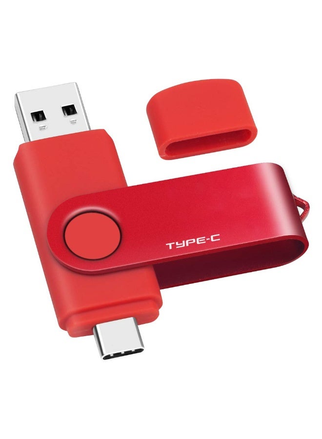 2TB USB نوع-C فلاش محرك أقراص، 2000GB USB-C 3.0 الذاكرة عصا قفز محرك أقراص 2 في 1 للهواتف الذكية أندرويد، ماك بوك، أجهزة اللوح، ال...