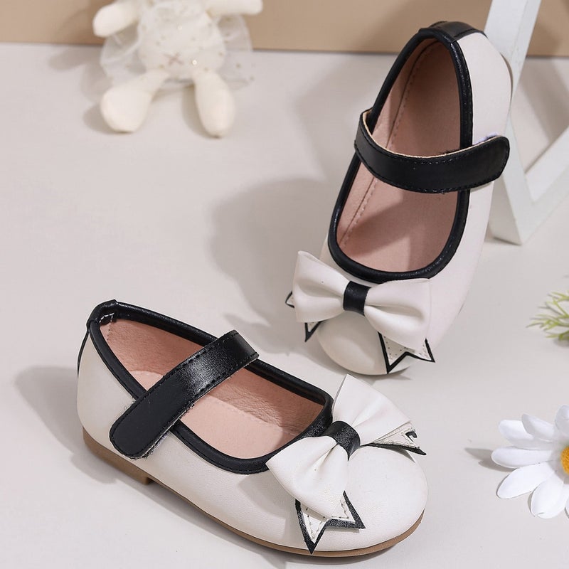 Girls' Bow Small Leather Shoes Women'S Non-Slip Princess Shoes Casual Single-Layer Shoes Children'S Soft-Soled Baby Shoes - Image 2