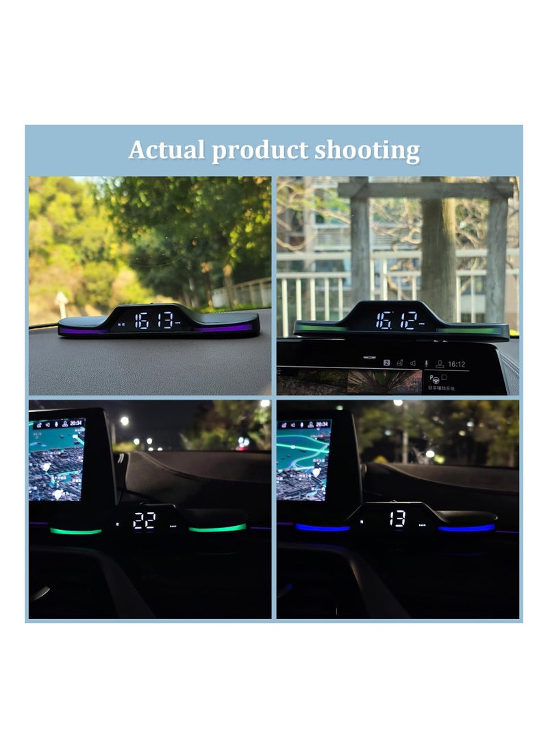Digital Speedometer for Car G15, Heads Up Display Cars with Overspeed Alarm and Speed in MPH KPH, Fatigue Driving Alarm, USB Plug Play, Suitable All (G15) - Image 4